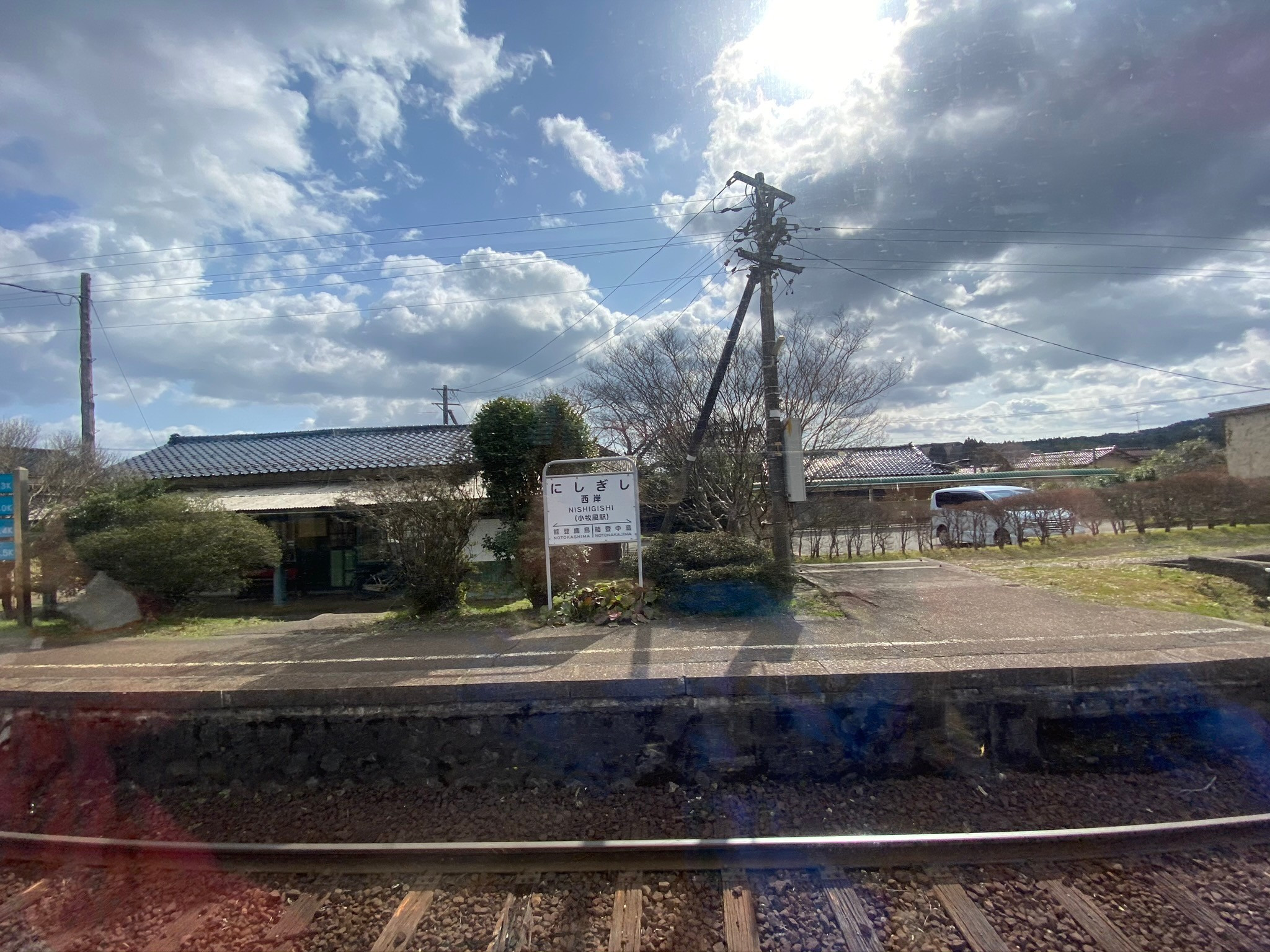 のと鉄道七尾線車窓からの風景